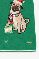 Green "Bah Hum Pug" Ugly Christmas Vest (2010s)