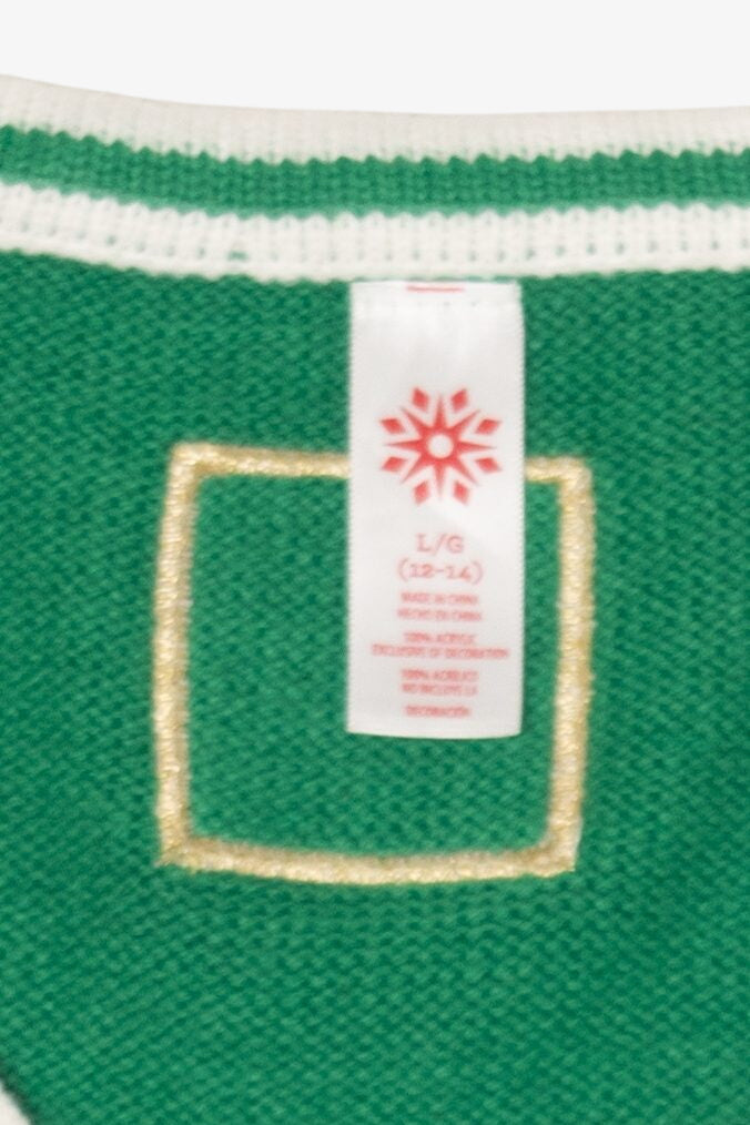 Green "Bah Hum Pug" Ugly Christmas Vest (2010s)