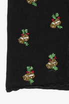 Vintage Black VJ Petites Bells Ugly Christmas Vest (1990s)