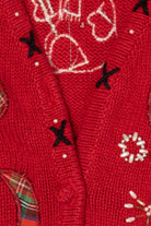 Vintage Red Designers Studio Originals Snowmen Ugly Christmas Vest (1990s)