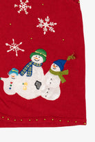 Vintage Red Mercer Street Studio Snowmen Ugly Christmas Vest (2000s)