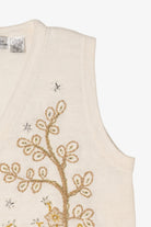 Vintage White Studio Collection Trees Ugly Christmas Vest (1990s)