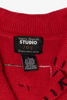 Vintage Red Designers Originals Studio Snowmen Ugly Christmas Vest (1990s)