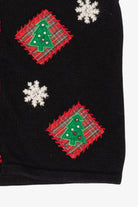 Vintage Black Crazy Horse Trees Ugly Christmas Vest (2000s)