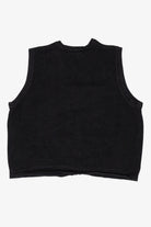 Vintage Black Victoria Jones Trees Ugly Christmas Vest (1990s)