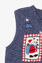 Vintage Blue Bobbie Brooks Ugly Christmas Vest (1990s)