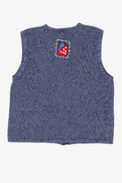 Vintage Blue Bobbie Brooks Ugly Christmas Vest (1990s)