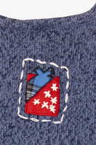 Vintage Blue Bobbie Brooks Ugly Christmas Vest (1990s)