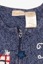 Vintage Blue Bobbie Brooks Ugly Christmas Vest (1990s)