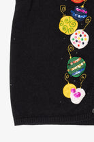 Vintage Black Holiday Editions Ornaments Ugly Christmas Vest (2000s)