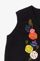 Vintage Black Holiday Editions Ornaments Ugly Christmas Vest (2000s)