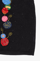 Vintage Black Holiday Editions Ornaments Ugly Christmas Vest (2000s)