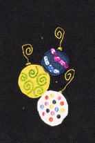 Vintage Black Holiday Editions Ornaments Ugly Christmas Vest (2000s)