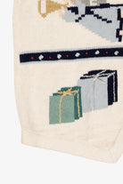 Vintage White The Villager Ugly Christmas Vest (1990s)