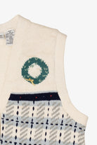 Vintage White The Villager Ugly Christmas Vest (1990s)