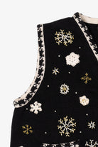 Vintage Black Designers Originals Studio Dogs Ugly Christmas Vest (1990s)