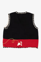 Vintage Black Designers Originals Studio Dogs Ugly Christmas Vest (1990s)