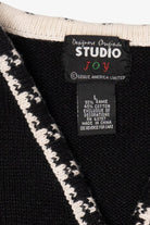 Vintage Black Designers Originals Studio Dogs Ugly Christmas Vest (1990s)