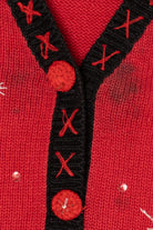 Vintage Red Basic Editions Snowmen Ugly Christmas Vest (1990s)