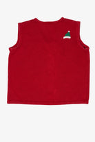 Vintage Red Bobbie Brooks Snowmen Ugly Christmas Vest (1990s)