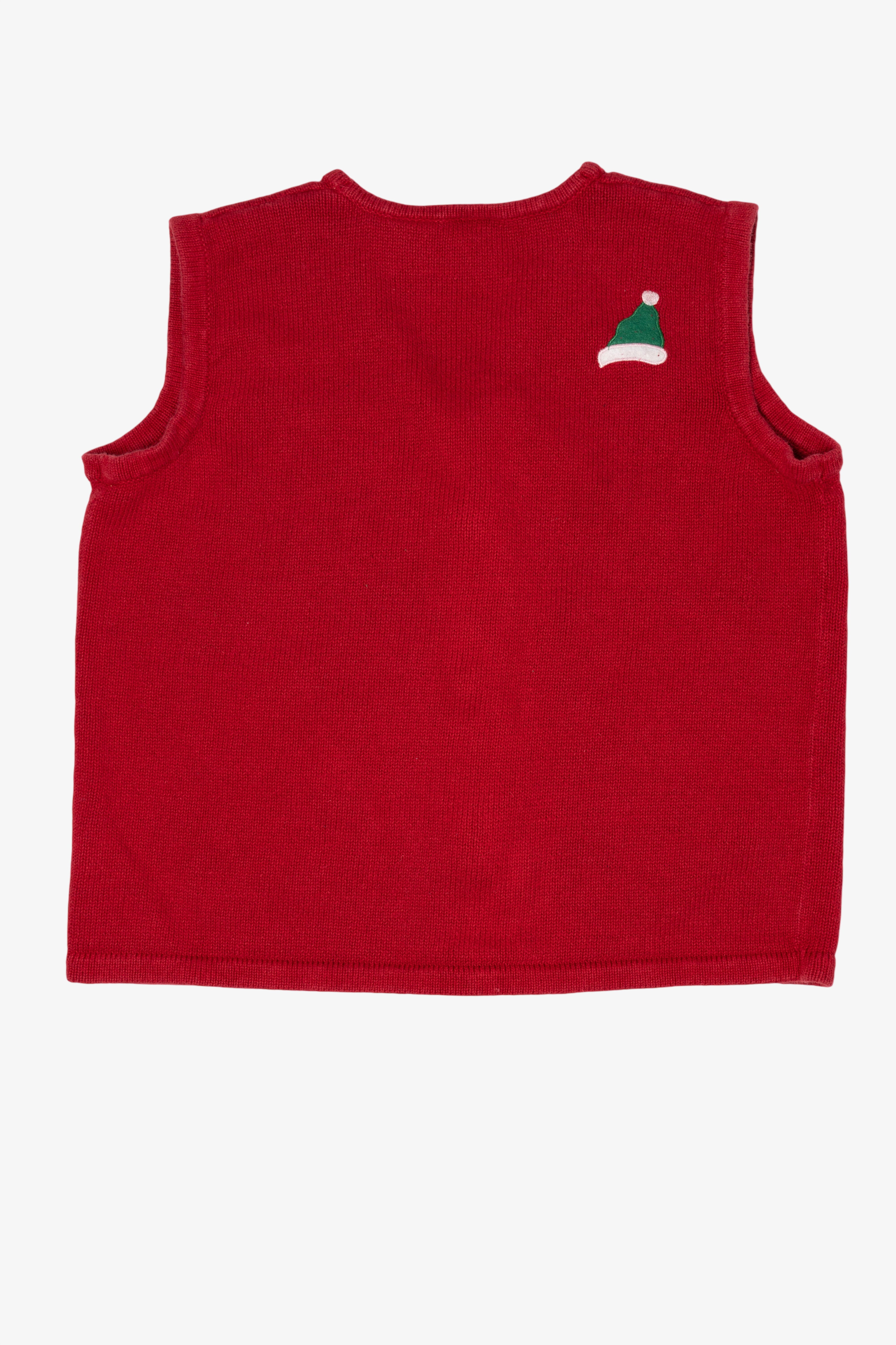 Vintage Red Bobbie Brooks Snowmen Ugly Christmas Vest (1990s)