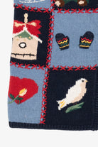 Vintage Blue Capacity Ugly Christmas Vest (1990s)