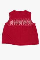 Vintage Red Breckenridge Snowflakes Ugly Christmas Vest (2000s)