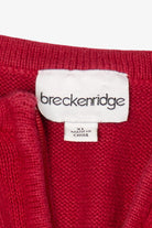 Vintage Red Breckenridge Snowflakes Ugly Christmas Vest (2000s)