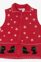 Vintage Red Blair Dogs Ugly Christmas Vest (2000s)