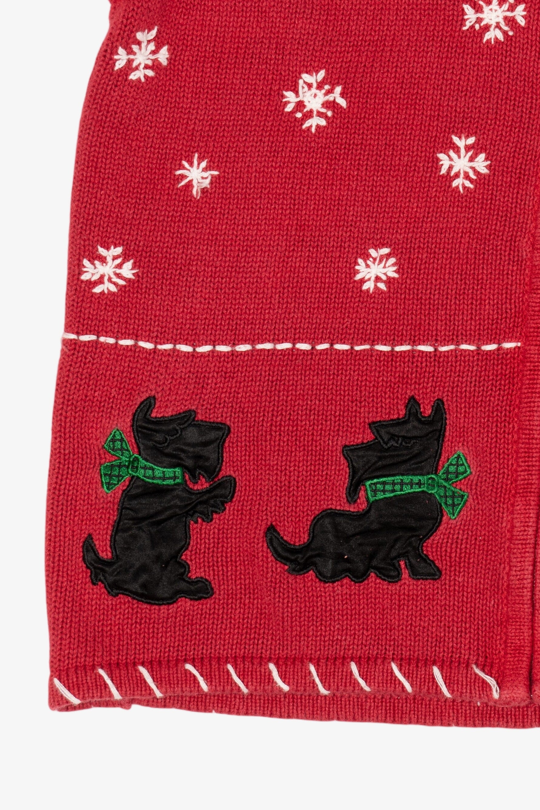Vintage Red Blair Dogs Ugly Christmas Vest (2000s)