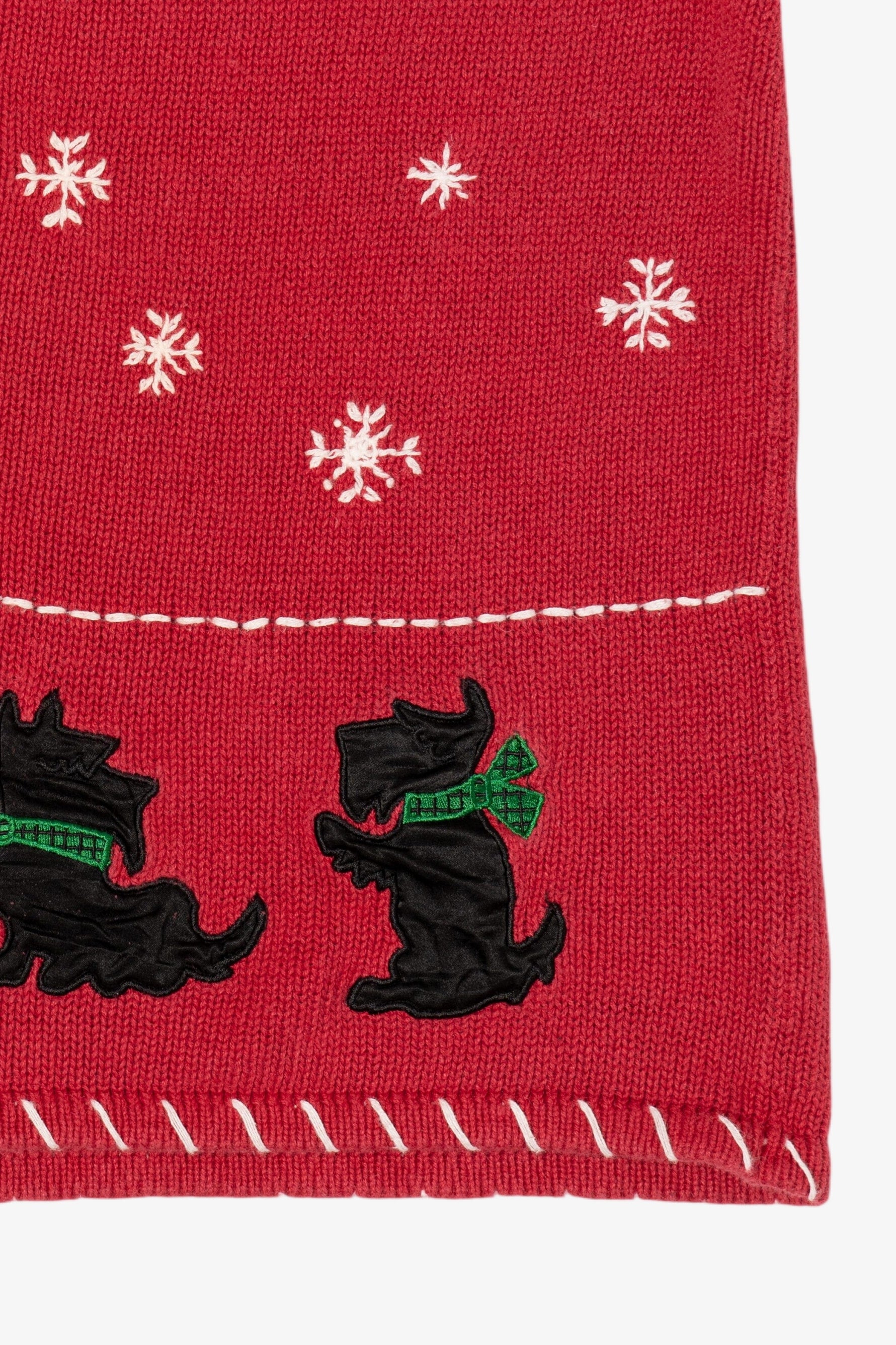 Vintage Red Blair Dogs Ugly Christmas Vest (2000s)