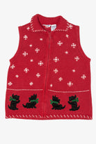 Vintage Red Blair Dogs Ugly Christmas Vest (2000s)