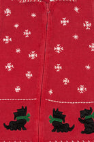 Vintage Red Blair Dogs Ugly Christmas Vest (2000s)