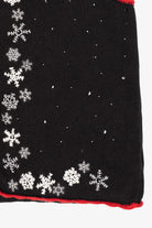 Vintage Black Basic Editions Snowflakes Ugly Christmas Vest (1990s)