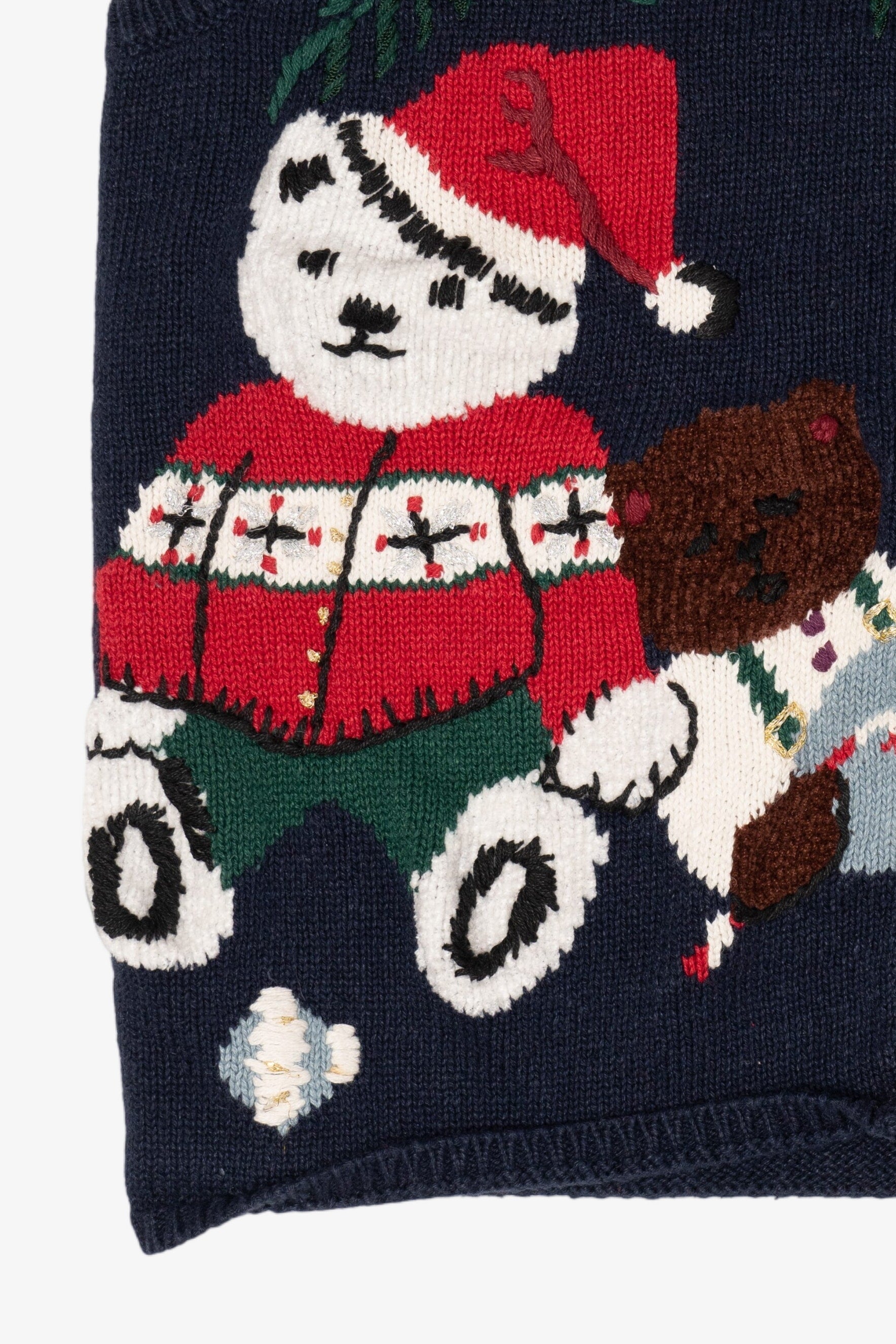 Vintage Navy Blue Capacity Presents Under The Tree Ugly Christmas Vest (1990s)