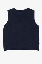 Vintage Navy Blue Capacity Presents Under The Tree Ugly Christmas Vest (1990s)