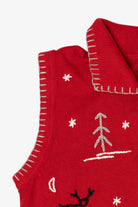Vintage Red Southern Lady Ugly Christmas Vest (1990s)