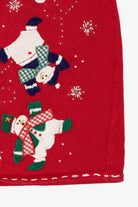 Vintage Red Bobbie Brooks Snowmen Ugly Christmas Vest (1990s)