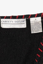 Vintage Black Carolyn Taylor Ugly Christmas Vest (1990s)