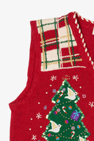 Vintage Red Bobbie Brooks Ugly Christmas Vest (1990s)