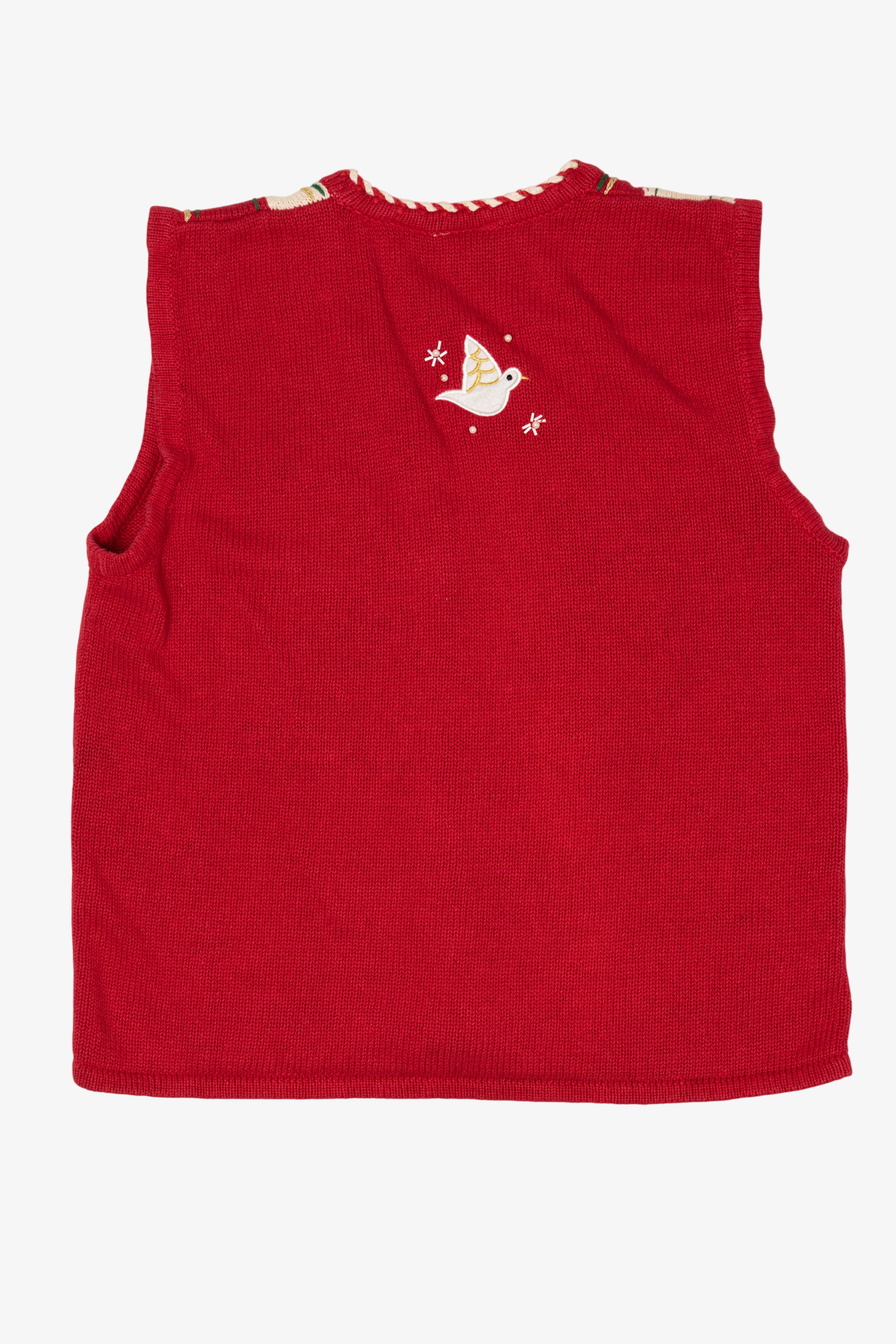 Vintage Red Bobbie Brooks Ugly Christmas Vest (1990s)