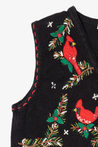 Vintage Black Bobbie Brooks Cardinals Ugly Christmas Vest (1990s)