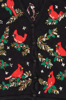 Vintage Black Bobbie Brooks Cardinals Ugly Christmas Vest (1990s)