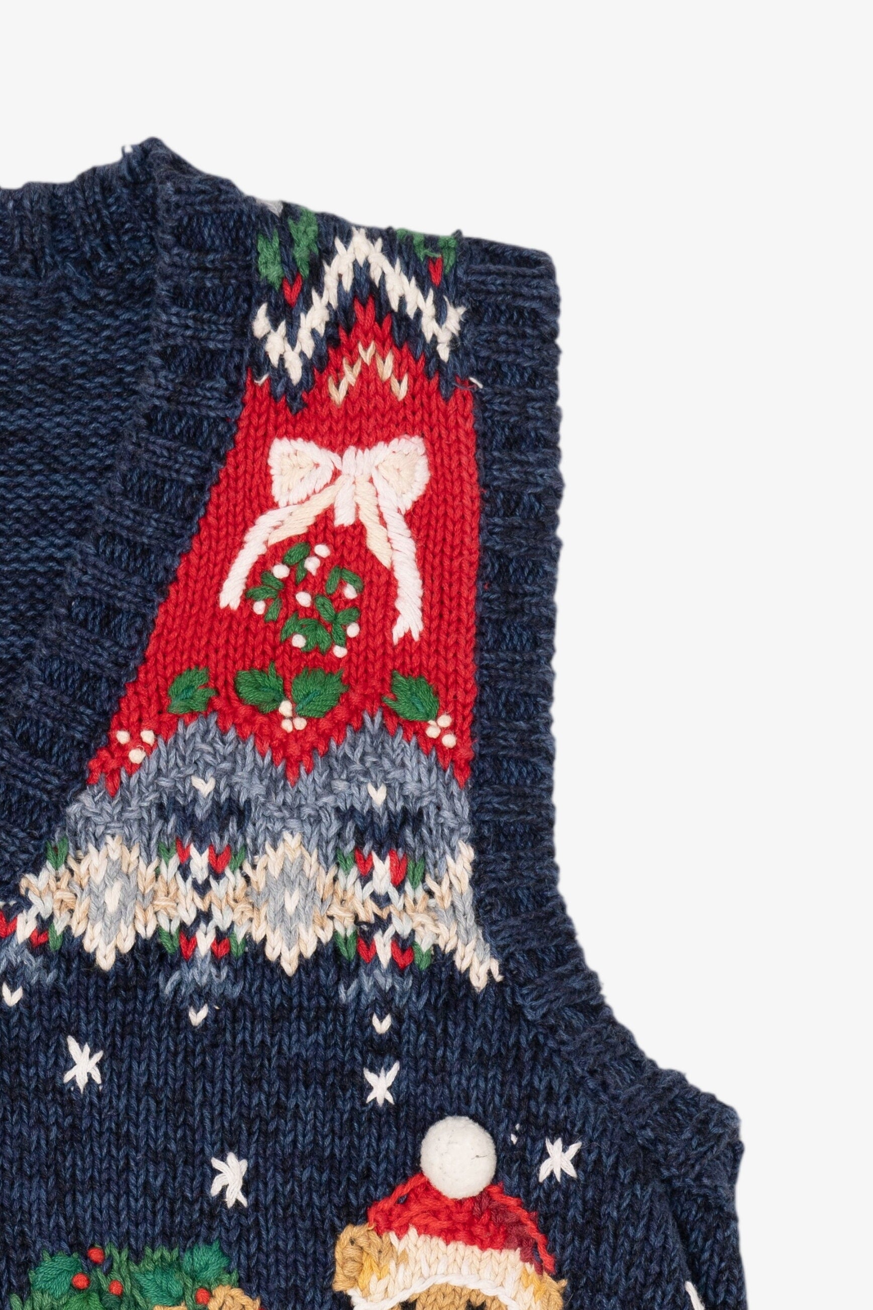 Vintage Blue Tiara International Teddy Bears Ugly Christmas Vest (1990s)