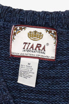 Vintage Blue Tiara International Teddy Bears Ugly Christmas Vest (1990s)
