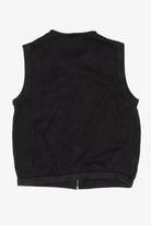 Vintage Black Bechamel Buttons Ugly Christmas Vest (1990s)