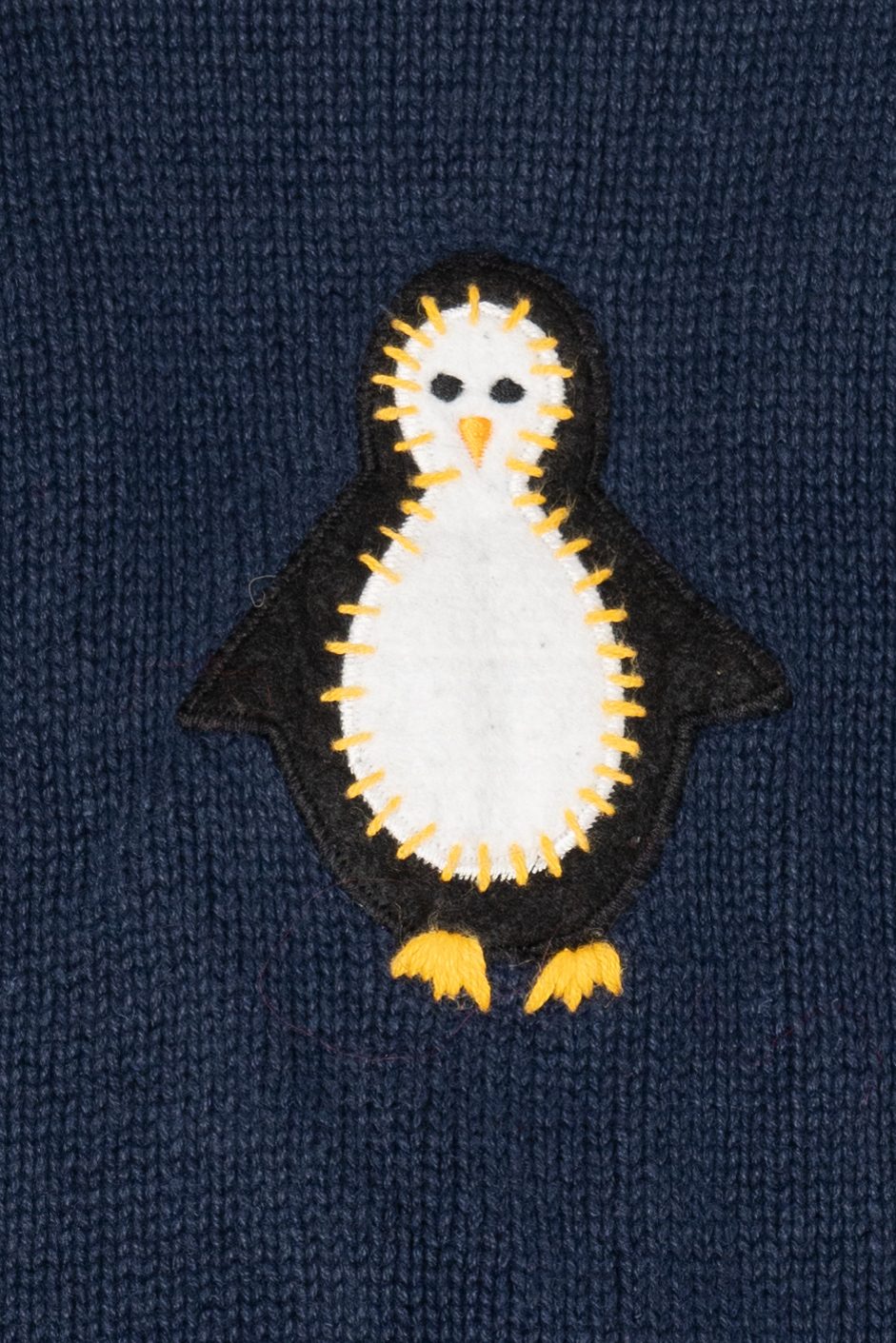 Vintage Navy Blue Bobbie Brooks Penguins Ugly Christmas Vest (1990s)