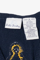 Vintage Navy Blue Bobbie Brooks Penguins Ugly Christmas Vest (1990s)