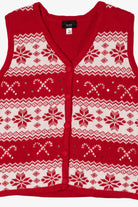 Red Holiday Editions Snowflakes Ugly Christmas Vest (2010s)