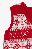 Red Holiday Editions Snowflakes Ugly Christmas Vest (2010s)